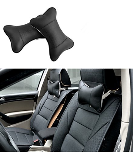 Katech 2 Stück Nackenstützkissen Auto Hals Kissen Kopfstütze Breathable Nacken Unterstützung Kissen Ergonomische Hals Kissen Komfortable Auto Reise Sitzkissen Kissen