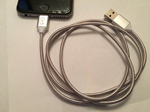 Magnet | Ladekabel | Datenkabel | Schnellladekabel | Original | Nylon ( Micro USB SILBER ) 1M 2.4A für Android Samsung Galaxy S4 S5 S6 S7 Edge Note HTC Nokia Nexus Sony Xperia Z5 Z4 Huwai P8 P9 Nokia Kindel Windows Tablet Handy - 5