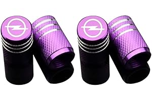 XLUCBS 4 Pezzi Auto Metallo Cappucci delle valvole Tappi parapolvere, per Opel Opc Astra Insignia Corsa Mokka Vectra Pneumatici Ruota Tappi valvola Decorazione Accessori