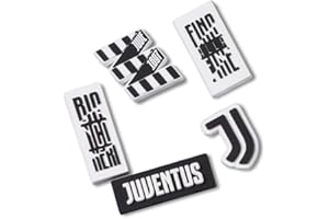 Crocs Juventus 5 Pack - Charm decorativi per scarpe Unisex, Multicolor,