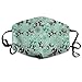 Produktbild Outdoor Mouth Mask with Design, Reusable Half Face Mask Anti-dust Mask, Unisex Dust Mask Fun Loving Cats Green Mouth Mask Face Anti Pollution Outdoor Mask Activities Warm Windproof Face Masks