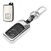 Produktbild itimo Auto Key Cover aus Leder Zink Legierung Herren Portemonnaie Auto Key Fall für Toyota Land Cruiser Prado CAMRY BYD Schlüssel Schutz (Black2 Button)