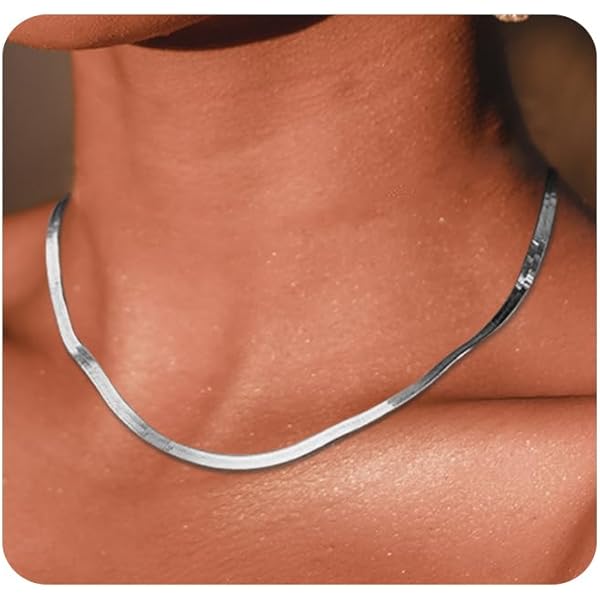MUCCA Damesketting van 925 zilver 1,9 mm/2,5 mm Damesketting van 925 zilver zonder hanger Delicaat, hypoallergeen Stevige sieraden die niet verkleuren Zilveren cadeaus