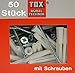 Produktbild 50 Stück TOX Allzweck Dübel TRIKA 6x52, mit Schrauben 4,5x70, TRIKA 6/52 S