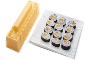 YUHE Sushi Maker, DIY Sushi Mould- Easy Sushi Kit for Beginners, Premium Edition (Round Shape)