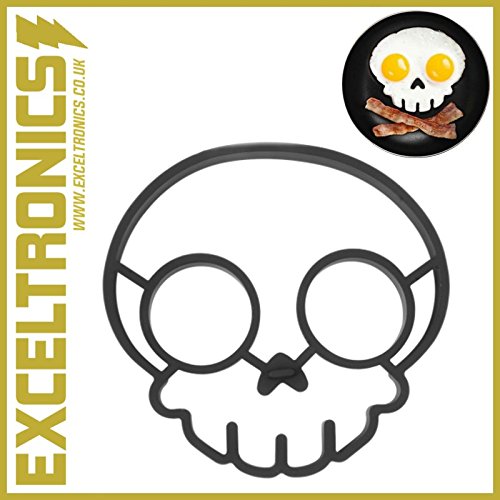 SKULL FACE FRIED EGG MOULD SKELETON SHAPE NON-STICK PANCAKE MOLD SHAPER MOLDING TOOL