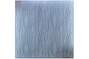 Kwan Crafts Large Size Wood Grain Plastic Embossing Folders for Card Making Scrapbooking and Other Paper Crafts, 19.8x19.8cm