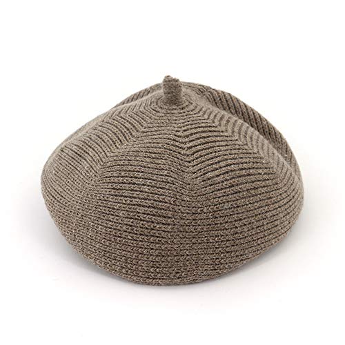 XIAXIACP Women's Hats Woolen Berets Are Suitable For All Seasons Shopping Wild Knit Art Sweet And Lovely Painter Hats,C
