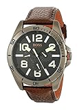 BOSS Orange Herren 1513166 Berlin Analog Display Japanisches Quarz-braun Armbanduhr