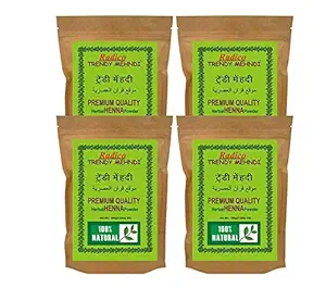 Radico 100% Natural Herbal Trendy Mehndi Herbal Henna) - Set of 4