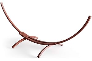 Serina Hängemattengestell XXL 3,50 m Gestell für Hängematte Holz Gartenliege Liege