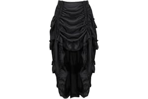 Röcke Damen Elegant Corsage Korsett Rock N Retro Vintage Burleske Steampunk Spitze Irregular Sexy Gothic KostÜM Cosplay