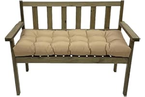 UWOBTN Cojín para Banco de Jardín Impermeable 130x50cm Interior/Exterior Cojines para Banco 2/3 Plazas Antideslizante Cojín para Asiento para Terraza Balcón Palet Comedor Columpios(Color2)