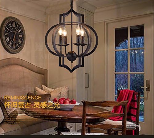 Xky929 Simple Retro Restaurant Creative Personality Is The Gallery Cafe Shops Bedroom 4-Iron Chandelier