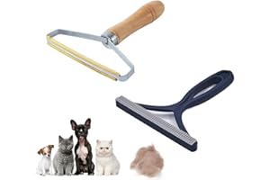 Pecewlos Eliminador De Pelusas para Animales, Paquete De 2 Unidades, Quitapelusas Portátil, Quitapelusas, Cepillo para Ropa para Sudaderas, Alfombras, Punto, Pelo De Animales
