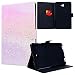 Produktbild Yokata Samsung Galaxy Tab A 10.1" T580 / T585 Hülle Case Schutzhülle Tasche mit Standfunktion und Auto Sleep / Wake Up Funktion Slim Ultra Dünn Hochwertiges PU Leder Etui Ledertasche für Galaxy Tab A 10.1 Zoll SM-T580 / SM-T585 Tablet Etui - Rosa Marmor