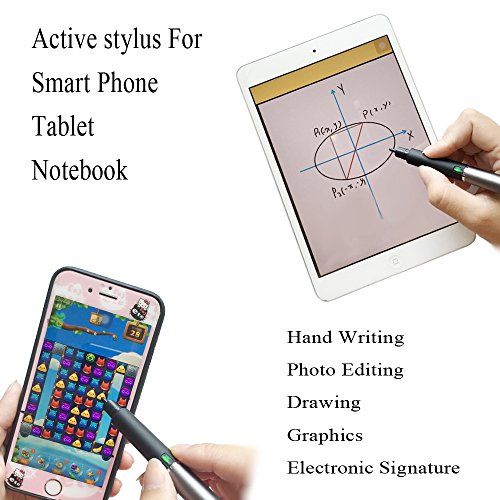 Aktiver Stylus, 1.9mm Rotierende Feinspitzenstift für iPad, iPhone, Samsung, iOS / Android / Windows Handys & Tablets - 4