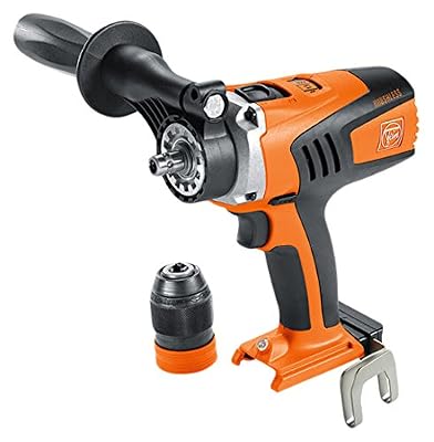 Fein 71161164000 Perceuse-visseuse sans fil 4 vitesses avec moteur bürstenlosem Power Drive et adaptée Max Interface Métal Mandrin de perçage pour hartmetallbestückte Mâchoires, 90 W, 18 V, Orange