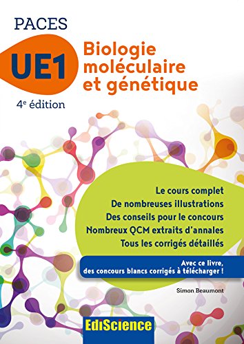 Download Biologie moléculaire-Génétique UE1 PACES - 4e éd. (1 - UE1) Download Biologie moléculaire-Génétique UE1 PACES - 4e éd. (1 - UE1)