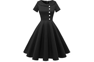 Wedtrend Abito da cocktail da donna, rockabilly, abito da sera, corto, vintage, da donna, anni '50