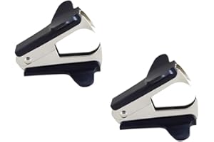 HugeDE 2 Pcs Lightweight Staple Puller Remover Pinch Jaw Style Staple Removal Tool for School Office