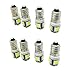 Produktbild 8PCS Motorrad Auto Auto LED Innen Glühbirne Schraube E10 6VDC / AC, 100lm, Farbe: weiß 6500k, Packung mit 8