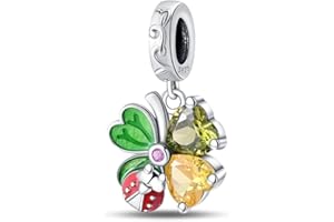 HappyStar 925 Sterling Silver Charm Butterfly Design, Sport, Magiczne Oko, Koraliki do Bransoletki, Zastosowanie Bransoletki I Naszyjnik, Prezenty dla Kobiet