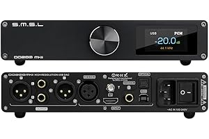 AOSHIDA SMSL DO200 MKII MQA Balanced DAC XU316 ES9068AS OPA1612A DSD512 32BIT/768KHZ BLUETOOTH5.0/USB/OPT/COAXIAL/I2S / AES/EBU Entrée RCA/XLR DAC HiFi Audio DAC