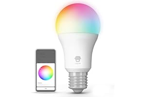 Chuango A609C Lampadina Smart E27 Wifi - Lampadina Intelligente Colorata per Risparmio Energetico - Regolabile da Smartphone e Compatibile con Alexa, Google Home, Siri - Potenza 10W