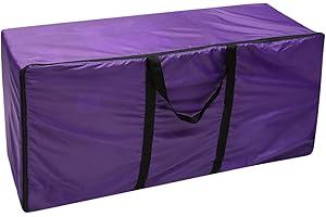 NINGWANG Hay Bale Storage Bag, Extra Large Tote Hay Bale Carry Bag, Foldable Portable Horse and Livestock Hay Bale Bags with Zipper Waterproof, Purple
