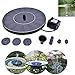 Produktbild Audrly Solar Springbrunnen Solar Teichpumpe Freistehend Floating mit 4 Sprühköpfen Für Kleinen Teich Im Freien,Schwimmbad,Garten Solar-Wasserpumpe