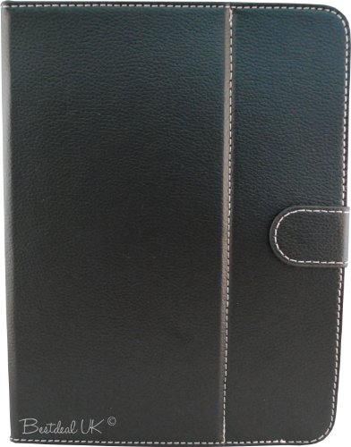 Schwarz PU Lederner Tasche Case Hülle für TechniPad 7T 7″ Zoll Inch Tablet-PC + Bildschirmschutzfolie + Stylus Stift - 4