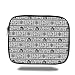 Produktbild Tablet Bag for Ipad air 2/3/4/mini 9.7 inch,Traditional House Decor,Ancient Warli Art with Tribal Native American Icon in Rural Folk,Black White