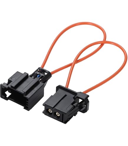 Câble Fibre Optique MOST BUS - Pour Phares BMW, Audi, VW, Mercedes - Longueur 13 Cm - Orange - Réparation Et Codage