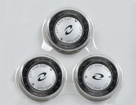 Philips HQ8 Sensotec Triple Pack Rotary Cutting Replacement Heads, Service Pack