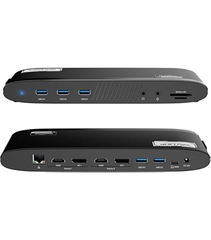 WAVLINK Adattatore USB 3.0 o USB C a HDI per due onitor, adattatore