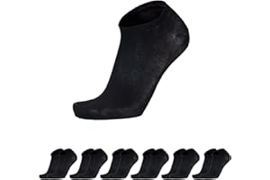 PRISCO Calze Fantasmini in Cotone Filo di Scozia, Calzini Pariscarpa Sneaker Unisex, Minicalza Pedalino Salvapiede Invisibile Uomo Donna, 6 paia