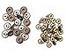 Produktbild 14mm Messing Jeans Knöpfe Dunkel Bronze und Nägel mit Befestigung Hand-werkzeug JB47 by Trimming Shop - 10, Jeans Buttons and HAND TOOL