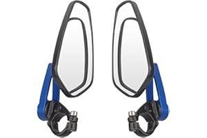 APEBAZY 7/8" 22mm Bar End Specchietti Retrovisori Moto Accessori Moto Scooter Specchietti Retrovisori Moto per Cafe Racer