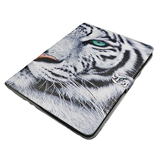 TOCASO Schutzhülle für iPad 2 / 3 / 4 Hülle Cartoon Tiger Muster Flip Cover Case Book Soft PU Leder Bunt Painted Tasche Scratch Resistance Ledertasche Etui Rückseite Backcover mit Stand Function Magnetverschluss für iPad 2 / iPad 3 / iPad 4 - 2