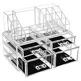 Aus wasserfestem und feuchtigkeitsbeständigem Material von Acryl - damit können Sie diesen Kosmetik-Organizer auch im feuchten Bad benutzen, und ermöglicht eine perfekte Ordnung im Bad