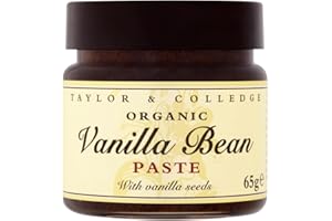 TAYLOR & COLLEDGE T&C - Bio Vanilla Bean Pasta | Pasta waniliowa ze 100% naturalnych ekologicznych ziaren wanilii. Pasta waniliowa idealna do udoskonalania budyniu, tortów, deserów, lodów i wielu innych | Zawartość: 65