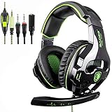 [2018 SADES SA810 Neues Xbox one mic PS4 Gaming Headset] 3,5 mm Wired Over Ear Xbox Ein Headset Mit Mikrofon Deep Bass Noise Cancelling Kopfhörer Gaming Für PS4 Neue Xbox one PC Laptop Mac iPad
