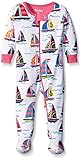 Hatley Baby Girls 0-24m Infant Footed Coverall Patterned Sailboats Footies