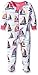 Hatley Baby-Girls Infant Footed Coverall -Patterned Sailboats Footies, Multicoloured (White), 6-12 Months
