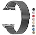 Produktbild VIKATech Für Apple Watch Armband 38mm, Milanese Schlaufe Edelstahl Smart Watch Armbänder mit einzigartiger Magnetverriegelung für Apple Watch Armband 38mm Series 3/2/1, Sport, Edition, Space Gray