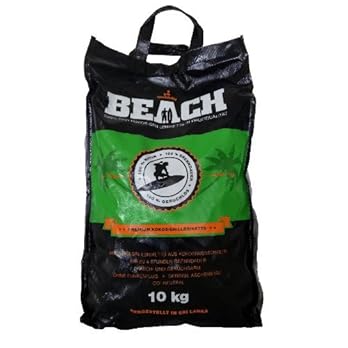 10 Kg Beach Kokos Grill Briketts Von Blacksellig Reine Kokosnussschalen Grillkohle Perfekte Profiqualitt Reach Registriert