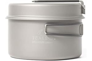 Toaks - Set in titanio composto da padella e pentola da campeggio/escursionismo