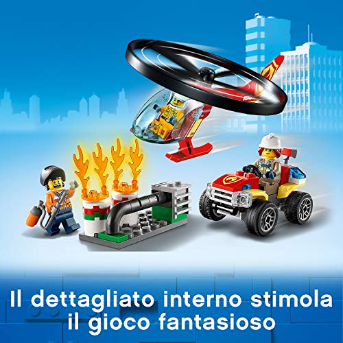 LEGO 60248 City Fire Elicottero dei pompieri 3 lego LEGO-City-Fire-Elicottero-dei-Pompieri-Set-di-Costruzioni-con-Minifigure-Operaio-Pompiere-Freya-Mccloud-con-Accessori-per-Bambini-5-Anni-60248