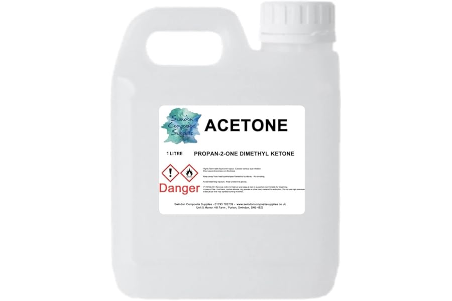 Acetone - Nail Varnish Remover- Solvent & Degreaser - 1Litre - 1000ml